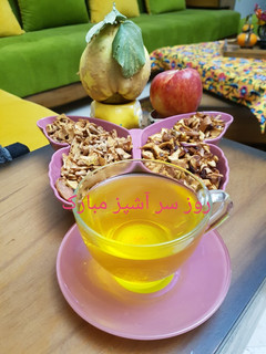عکسی از دستور چای به و سیب