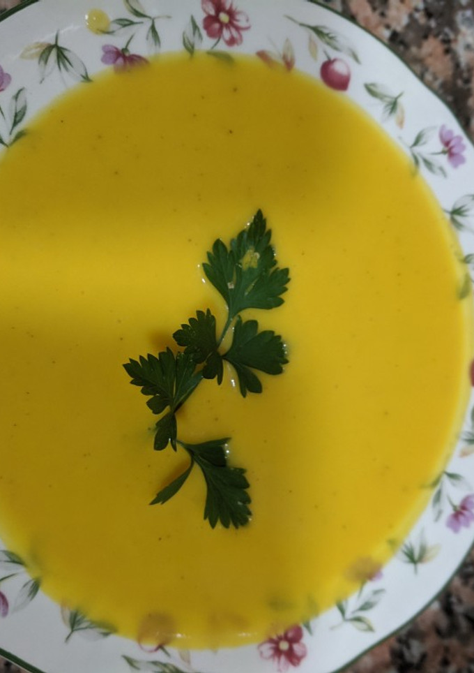 Una foto de Crema de calabaza y zanahoria Thermomix tm21