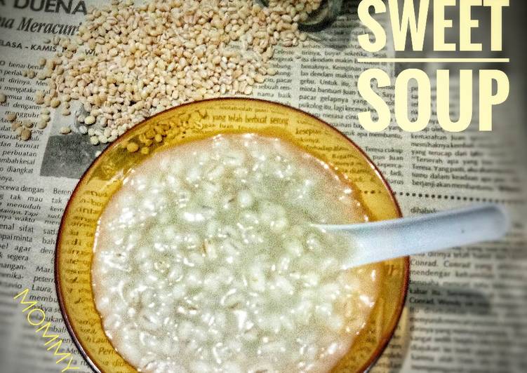 Siap Saji Barley Sweet soup alias bubur Jelai / Jali /Hanjeli Ala Rumahan