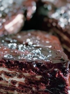 صورة لوصفة تورته بان كيك شوكولاته 😋😋