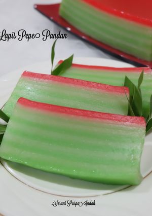 Foto resep Kue Lapis Pepe Pandan