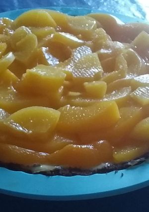Una foto de Tarta de duraznos