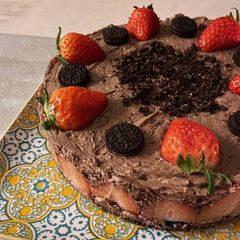 A picture of Mimi's Chocolate Cheesecake.