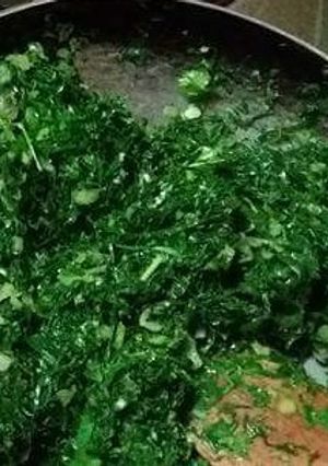A picture of Sauteed kales.