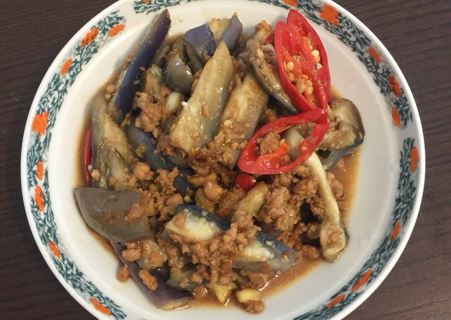 Steam eggplant with stir fry minced meat Recipe by butak7314 Cookpad