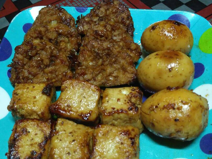 Resep Tempe,tahu &amp;amp; telor Bacem yang Menggugah Selera