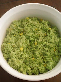 Una foto de Arroz con cilantro