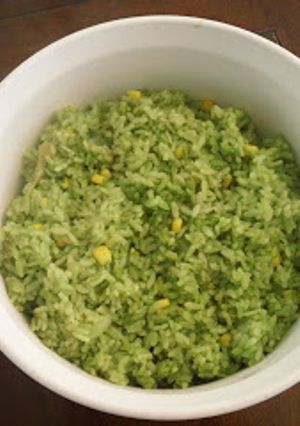 Una foto de Arroz con cilantro