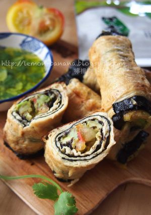【元本山幸福廚房】酪梨豆皮卷 的食譜成品照片