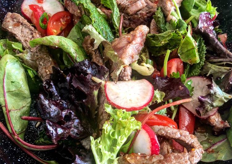 Steps to Prepare Speedy Thai “Cheat” Beef Salad