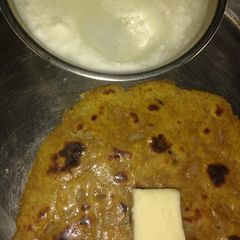 A picture of Leftover dal paratha.