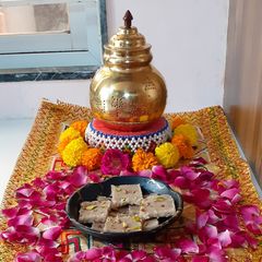 A picture of Makhana Dry fruit Burfi.