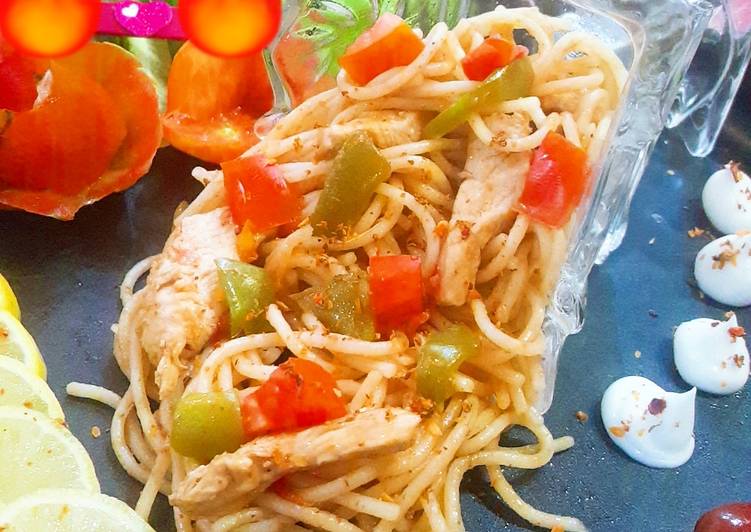Simple Way to Cook Perfect Chicken spaghetti