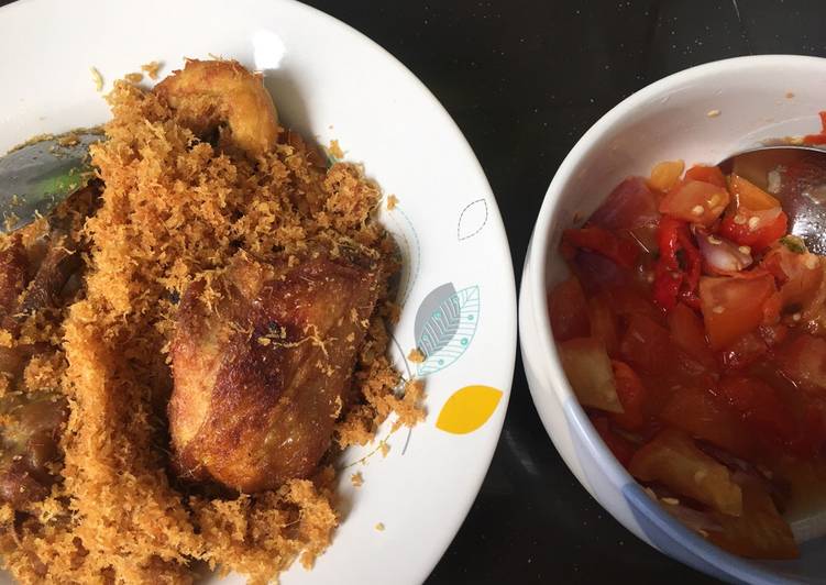 Resep Ayam Bumbu Khas Minang &amp; Sambal mantah Anti Gagal