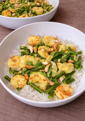 Une photo de Curry de crevettes