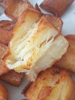 A picture of FRIED CASSAVA.#breakfastideas.