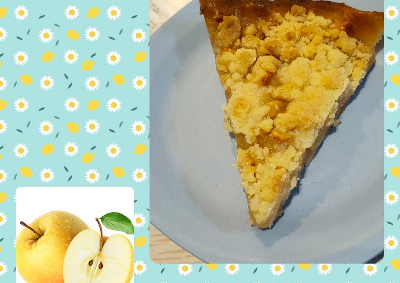 Tarte aux pommes façon crumble