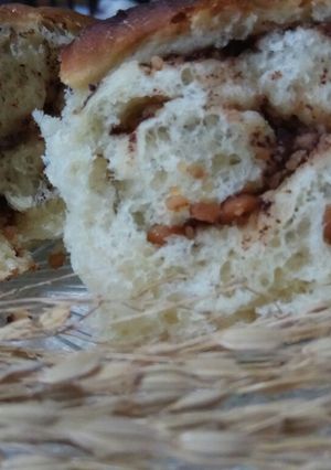 Foto resep Roti Roll Coklat Kacang
