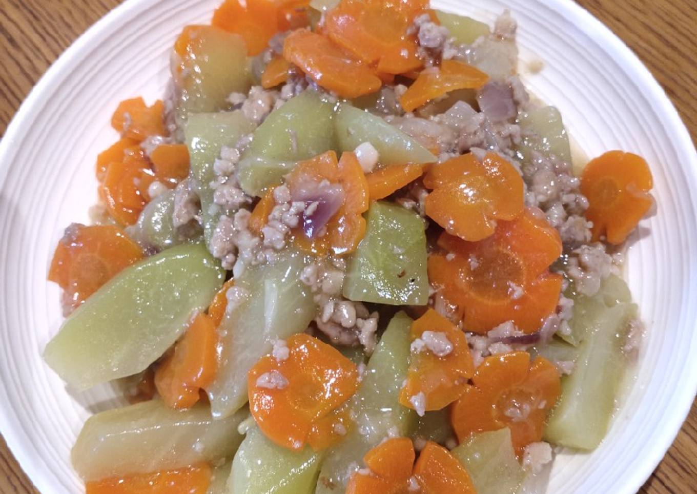 Sauteed Chayote and Carrot