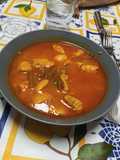 Arroz caldoso de pollo