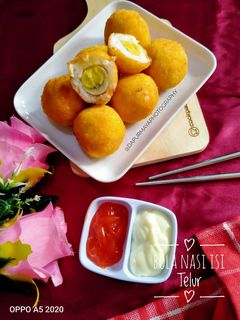 Foto resep Bola Nasi Isi Telur