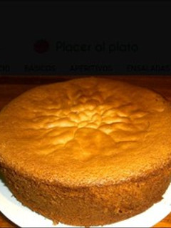 Una foto de Bizcocho sin gluten para torta