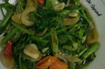 Resep Tumis kangkung saus teriyaki Anti Gagal