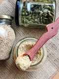 Polvo nutritivo de semillas de sésamo y zapallo con soja orgánica, usos múltiples 🌱🥗