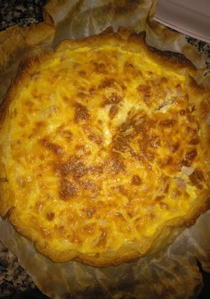 Una foto de Quiche bacon, york, mozzarella