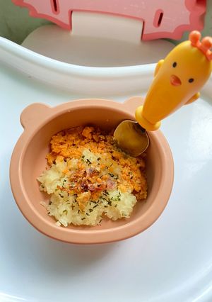 Hình của món Bữa sáng cho bé : Xôi mặn.