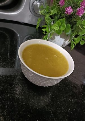 صورة لوصفة شوربة العدس الاحمر💗