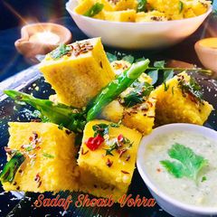 A picture of Dhokla / Khaman Dhokla.
