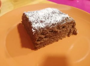 Foto principal de Bizcocho vegano de plátano y chocolate