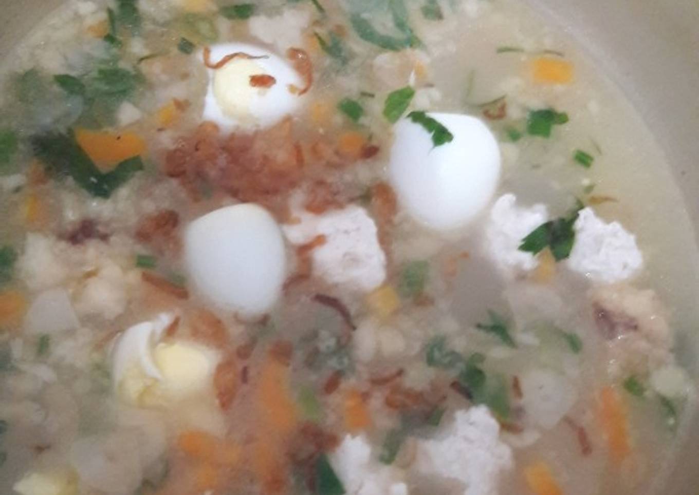 Sop bakso ayam MPASI 11mo