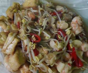 Resep mudah Tumis Toge Tahu Udang Praktis Enak