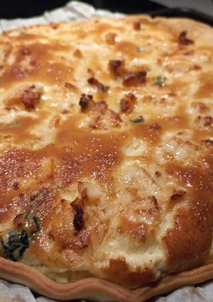 Une photo de Quiche saumon épinards