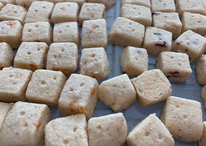 Recipe of Any-night-of-the-week Psyllium Husk Shortbread with Dry Fruit