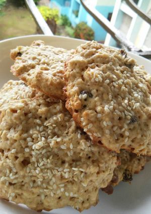 Una foto de Galletas de avena integral y yogurt