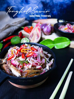 Foto resep Ikan Tongkol Suwir Sambal Matah Kecombrang