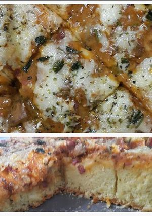 Foto resep Pizza Roti Daging Asap