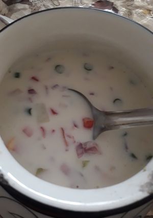A picture of Veggies Raita.