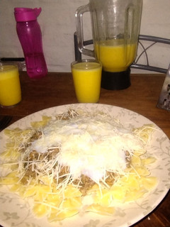 Una foto de Pasta con carne picada y salsa bechamel