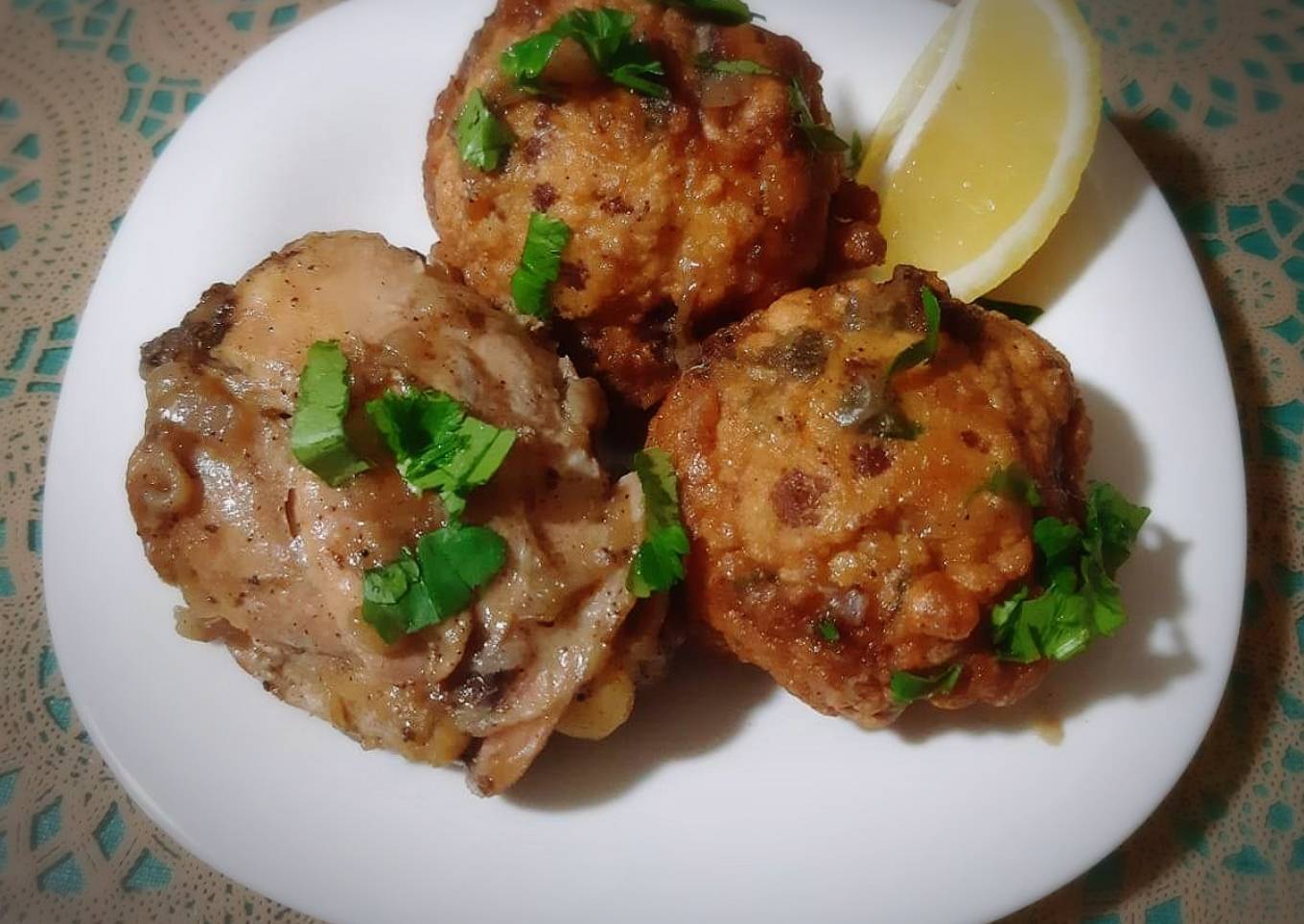 Beignets de chou fleur au poulet ❤