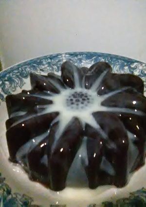 Foto resep Puding labu ungu gula merah siram susu kental manis