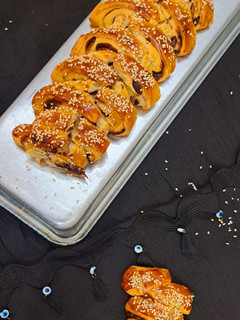عکسی از دستور نان پنبه ای شکلاتی