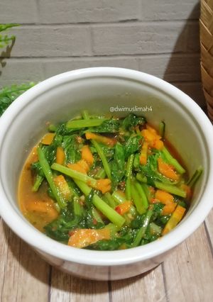 Foto resep Tumis Sawi Hijau dan Wortel