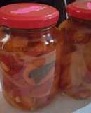 Chile jalapeño rojo curtido