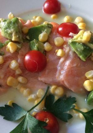 Una foto de Cocina gourmet: Tiradito de salmón