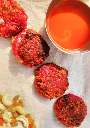 A picture of Beetroot Cutlets.