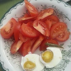 A picture of Home-made Itlog na maalat (chicken egg).